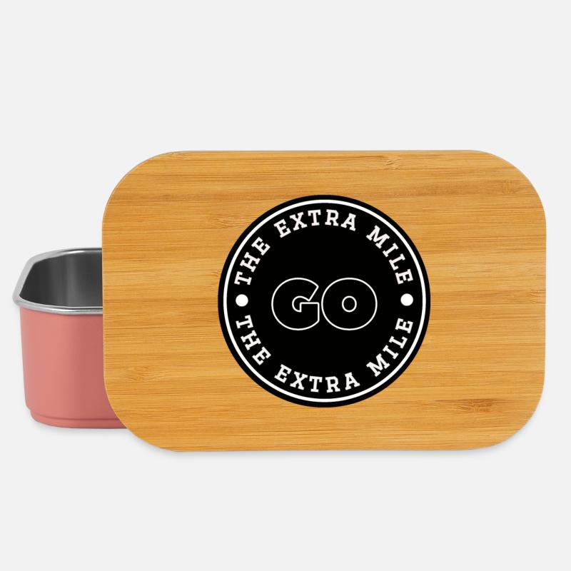 Course - Faites un effort supplémentaire - Boîte à goûter - rose clair