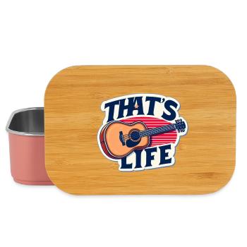 Lebendige Gitarre mit Slogan - Lunch Box - Hellrosa - Vorne