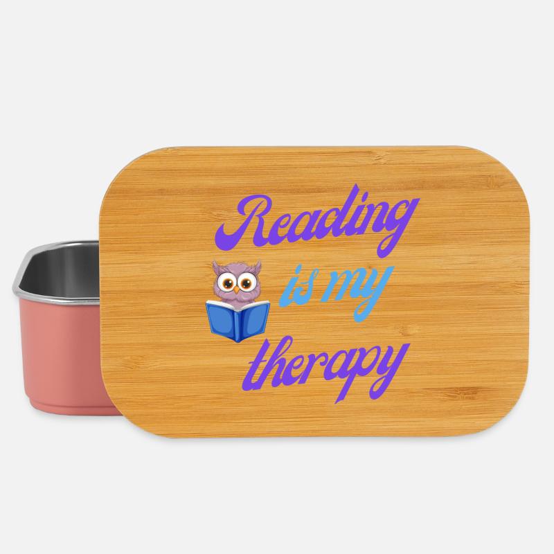 Reading therapy gift - Lunch Box - light pink