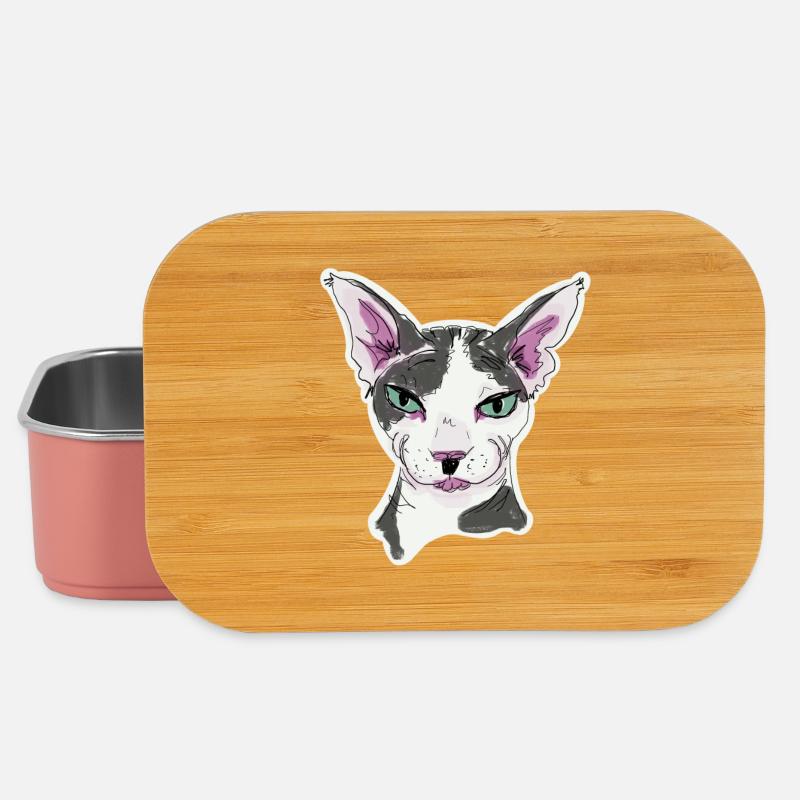 Sphynx Cat Fernando - Lunch Box - light pink