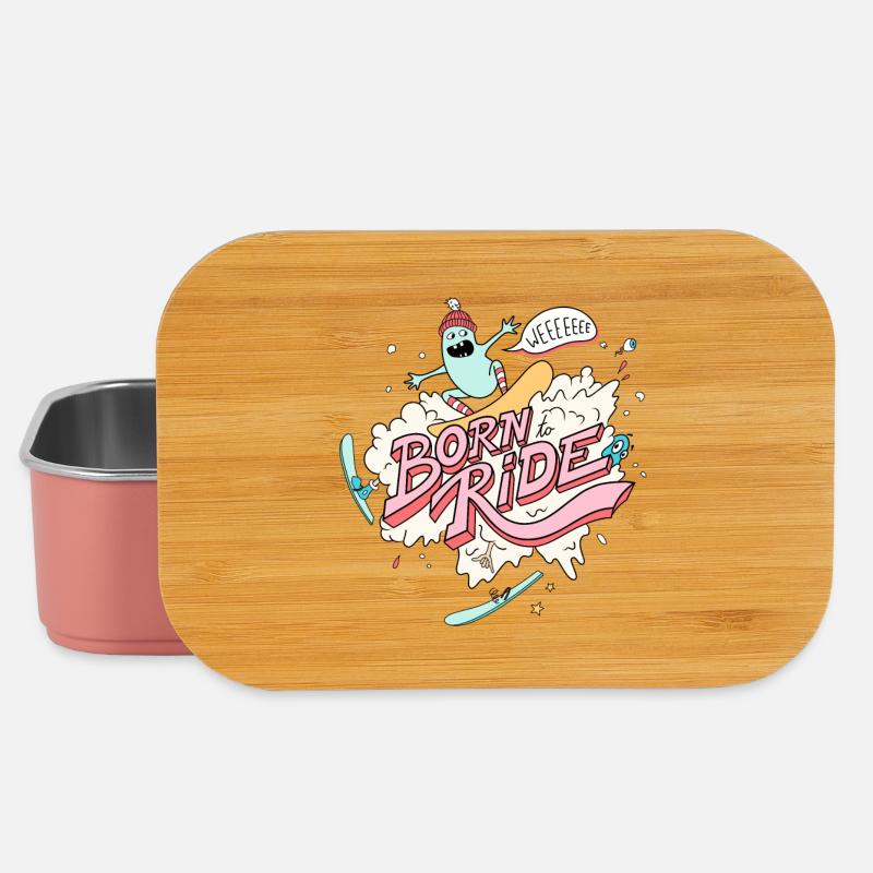 Born To Ride - Snowboard - Lunch Box - Hellrosa