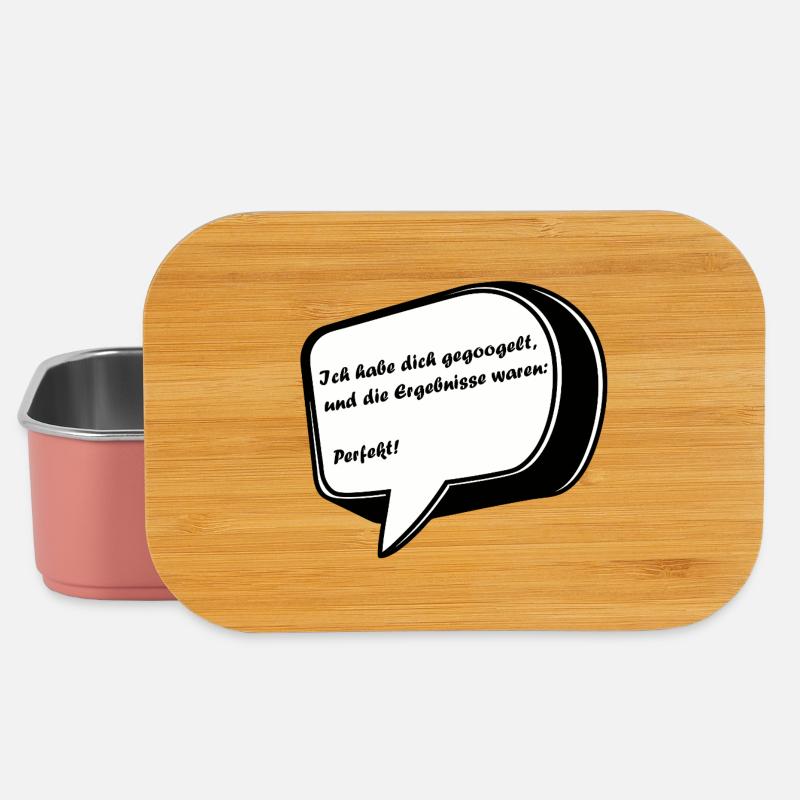 Valentinstag Spruch in einer Sprechblase - Lunch Box - Hellrosa