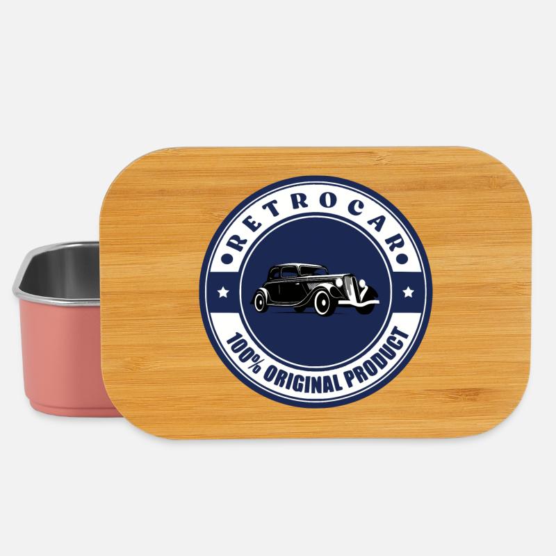 Retro-Auto - Lunch Box - Hellrosa