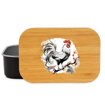 Signe du zodiaque chinois Coq - Boîte à goûter - noir - Devant