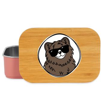 Ours cool - Boîte à goûter - rose clair - Devant