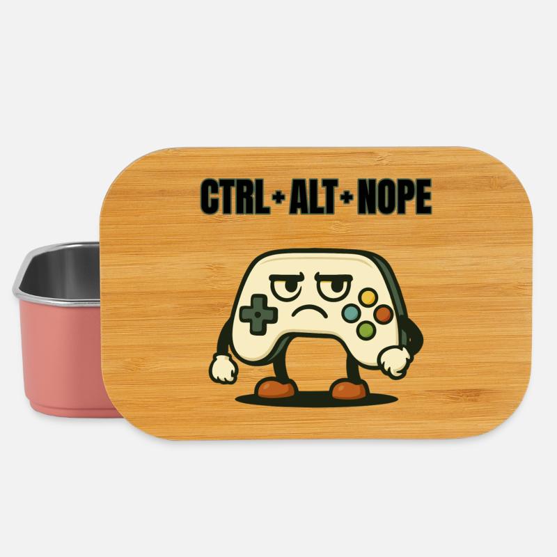 CTRL ALT NOPE Controller-Meme - Lunch Box - Hellrosa