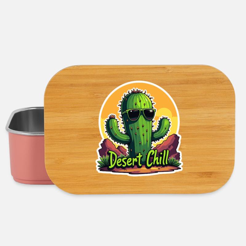Ambiance fraîche du désert de cactus - Boîte à goûter - rose clair
