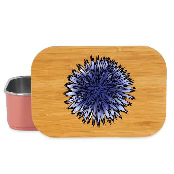 Fleur de chardon bleu - Boîte à goûter - rose clair - Devant