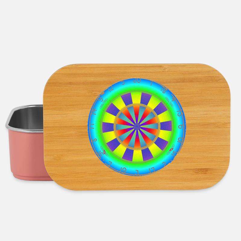 Dartboard Rainbow - Lunch Box - Hellrosa