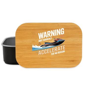 Jetski-Warnung kann ohne Grund beschleunigen - Lunch Box - Schwarz - Vorne