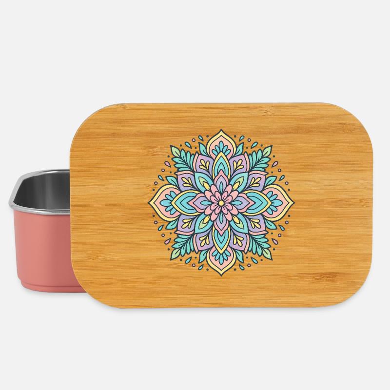 Flower Mandala - Lunch Box - light pink
