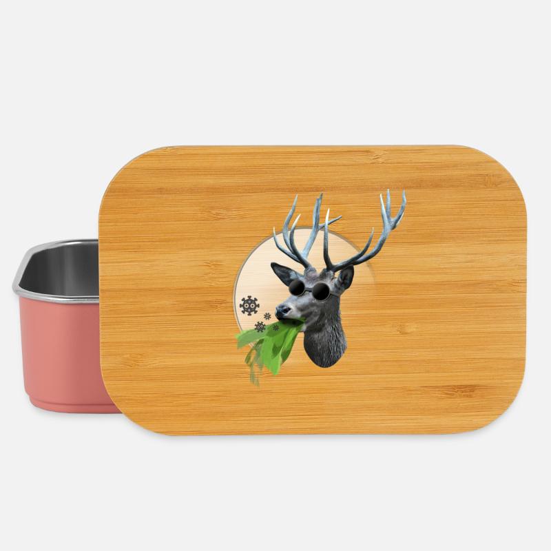 Wellenbrecher Hirsch - Lunch Box - Hellrosa
