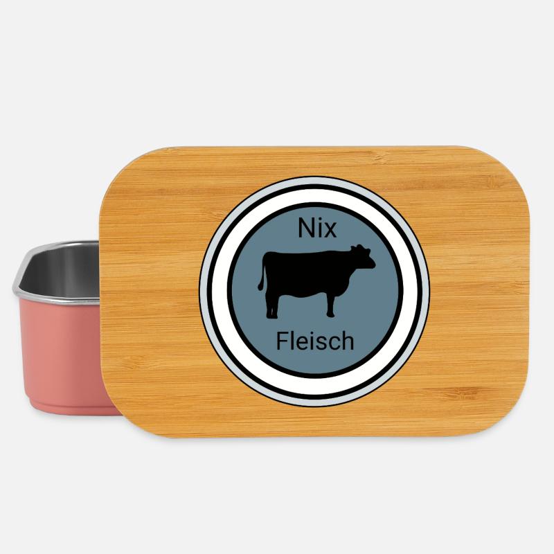 Nix Fleisch Silhouette - Lunch Box - Hellrosa