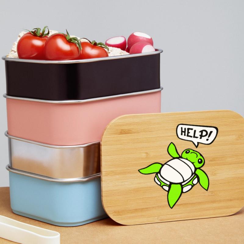 Turtle Back Tilted Over Helpless Side Help Lunch Box