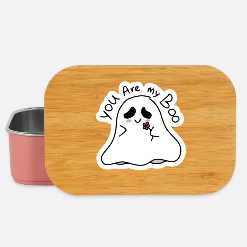 Du bist mein Boo Geist Illustration - Lunch Box - Hellrosa
