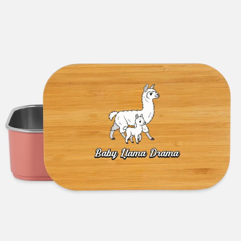 Drame du bébé lama – Lamas mignons - Boîte à goûter - rose clair