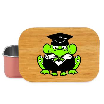 Frosch Schulabschluss Abitur bestanden College süß - Lunch Box - Hellrosa - Vorne