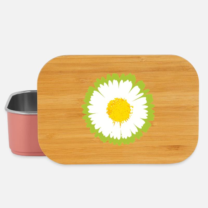 Fleur pop de marguerite ensoleillée - Boîte à goûter - rose clair