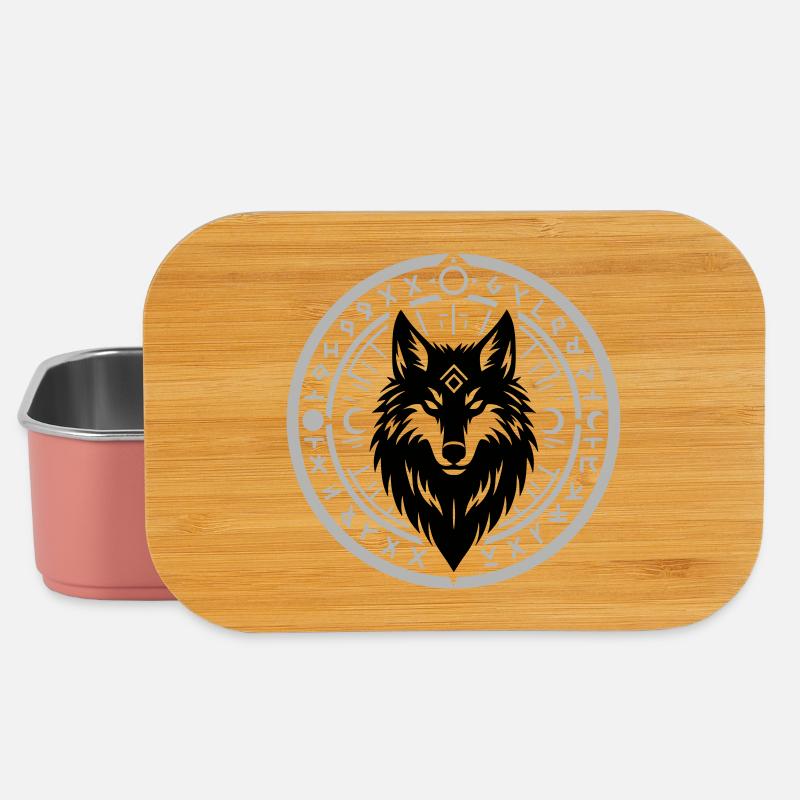 Runenstern Kreis Emblem - Lunch Box - Hellrosa
