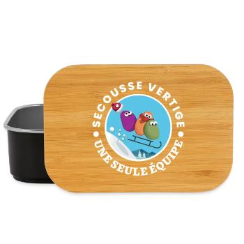 Winter Sledging Team United Humor, Thrills, Magic - Lunch Box - black - Front
