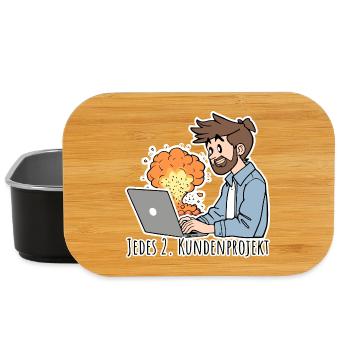 Every second customer project ends in CHAOS! - Lunch Box - black - Front