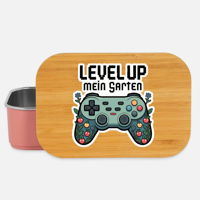 Level Up Garten-Controller Design - Lunch Box - Hellrosa
