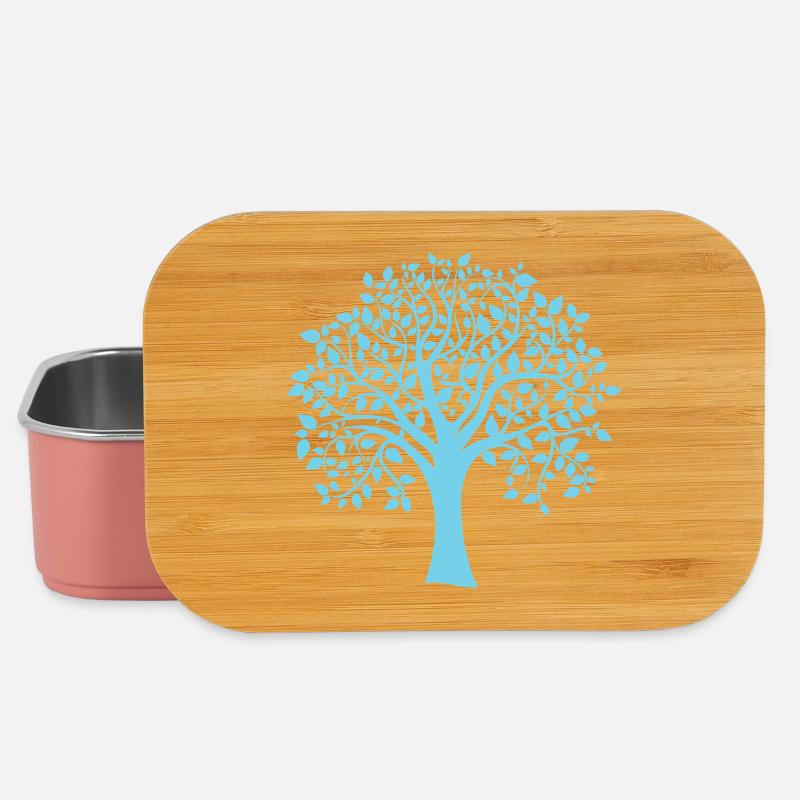 Icon Blue Jumbo Tree Print Silhouette - Lunch Box - Hellrosa
