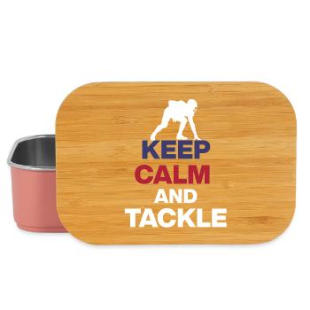 KEEP CALM AND TACKLE! FOOTBALL FAN US EVENT - Lunch Box - light pink - Front
