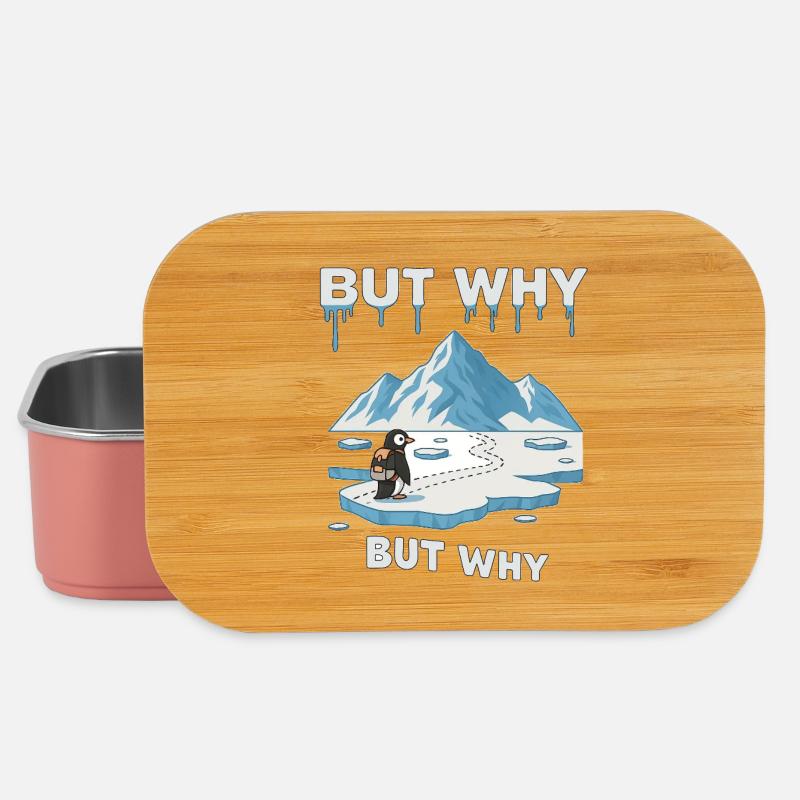 But why Penguin - Lunch Box - light pink