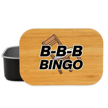 B-B-B-BINGO TREND, VIRAL FUN, MEME SCHOOL CHAIR 🪑 - Lunch Box - black - Front