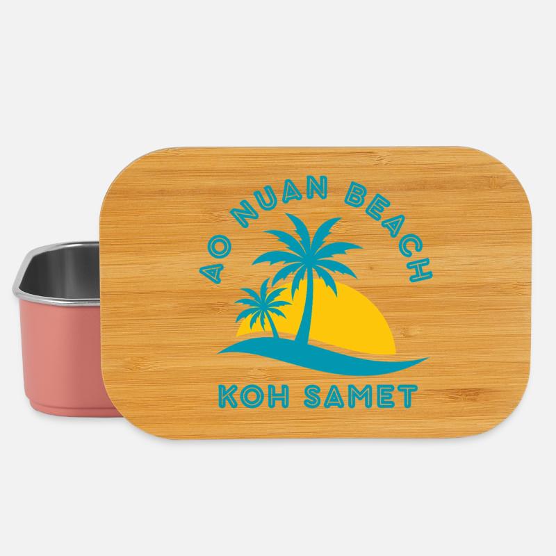 Koh Samet Palm Beach Sunset - Lunch Box - light pink