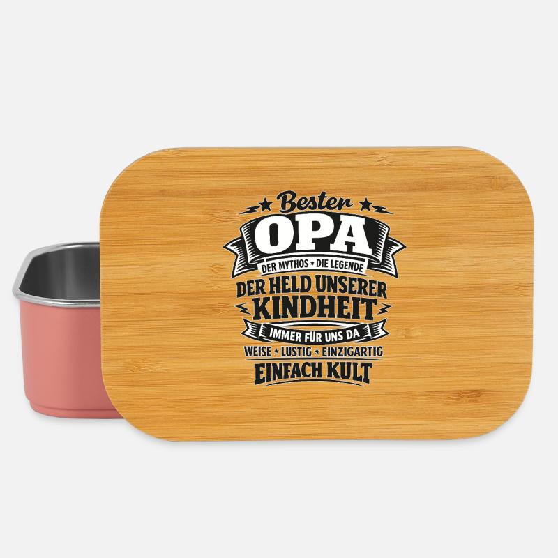 Bester Opa Held der Kindheit - Lunch Box - Hellrosa