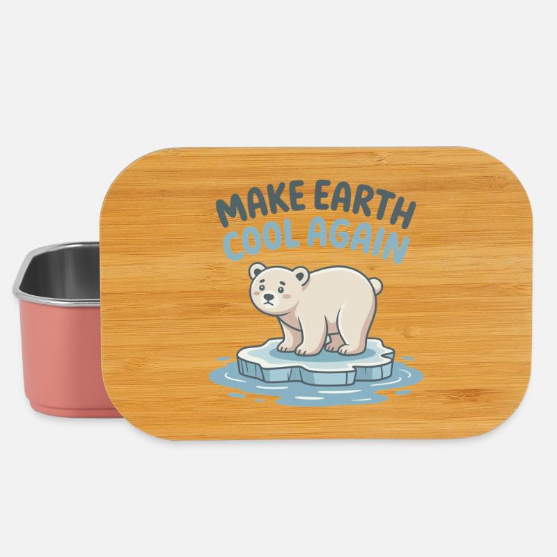 Make Earth Cool Again - Lunch Box - light pink