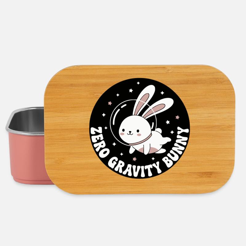 Lapin Apesanteur - Boîte à goûter - rose clair