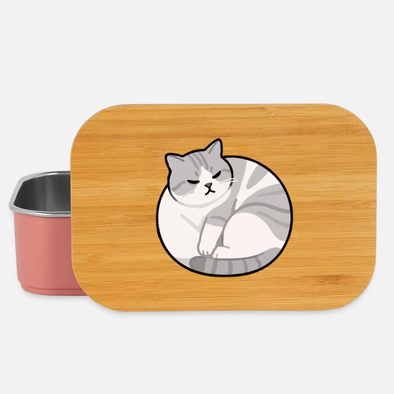 Cat Relax - Lunch Box - Hellrosa