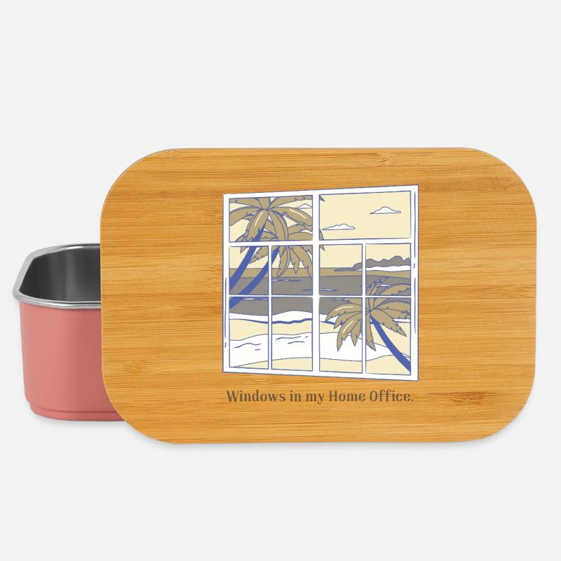 Windows in my home office - Lunch Box - light pink