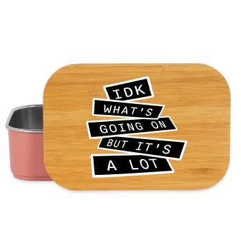 Idk What's Going On But It's A Lot Overwhelmed - Lunch Box - light pink - Front