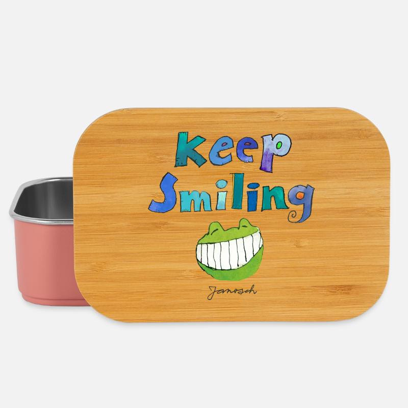 Janosch Keep Smiling Mit Günther Kastenfrosch - Lunch Box - Hellrosa