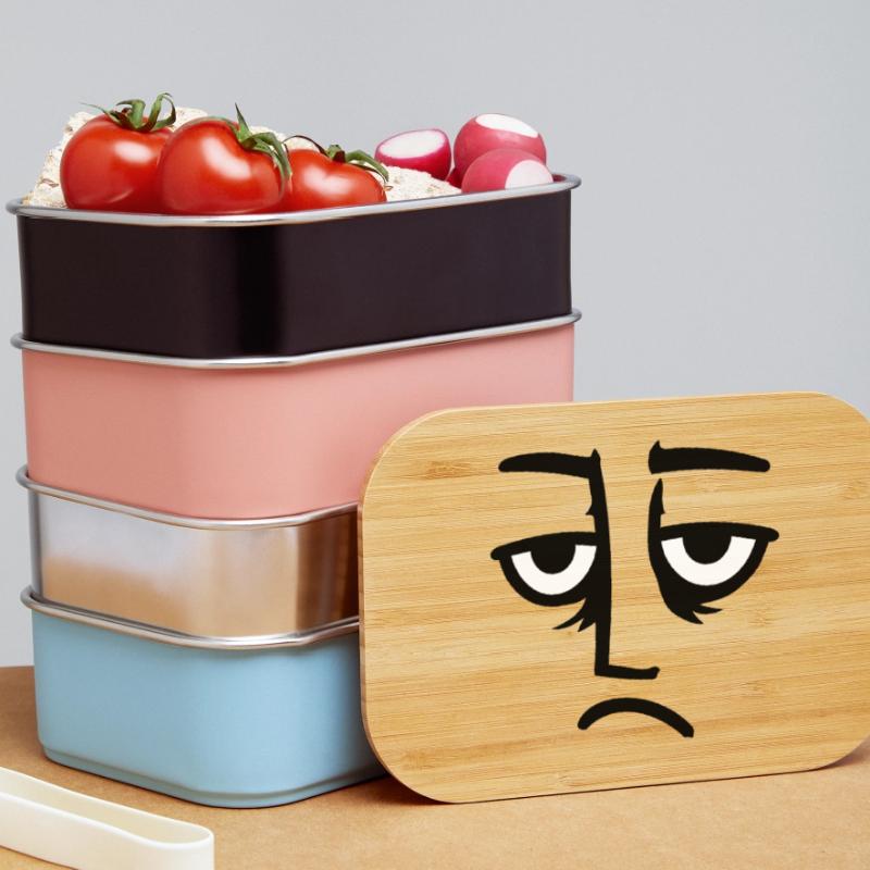 Grumpy sad disappointed face funny Lunch Box