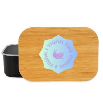 I think too much #1 - Lunch Box - black - Front