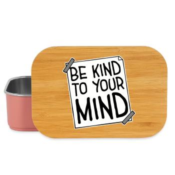 Be Kind To Your Mind Lustig Psychisch Gesund Logo - Lunch Box - Hellrosa - Vorne