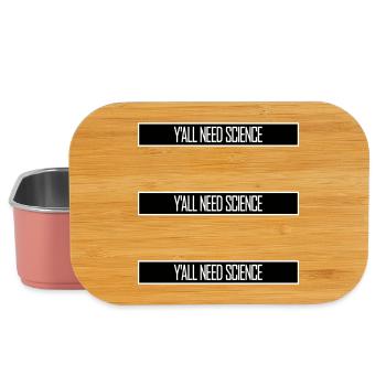 Y'all Need Science Lustig Wissenschaft Nerd Spruch - Lunch Box - Hellrosa - Vorne