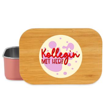 Danke Kollegin Herz - Lunch Box - Hellrosa - Vorne