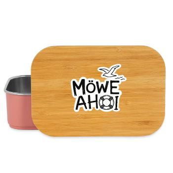 Möwe Ahoy Nautik Sticker - Lunch Box - Hellrosa - Vorne