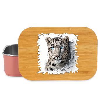 Snow Leopard Breakthrough Design - Lunch Box - light pink - Front