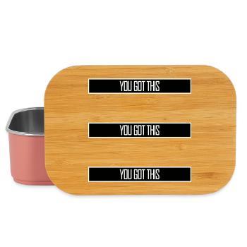 You Got This Motivierend Inspirierend Spruch Zitat - Lunch Box - Hellrosa - Vorne