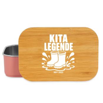 Kita Legende Seit 2023 – Gummistiefel Comic - Lunch Box - Hellrosa - Vorne