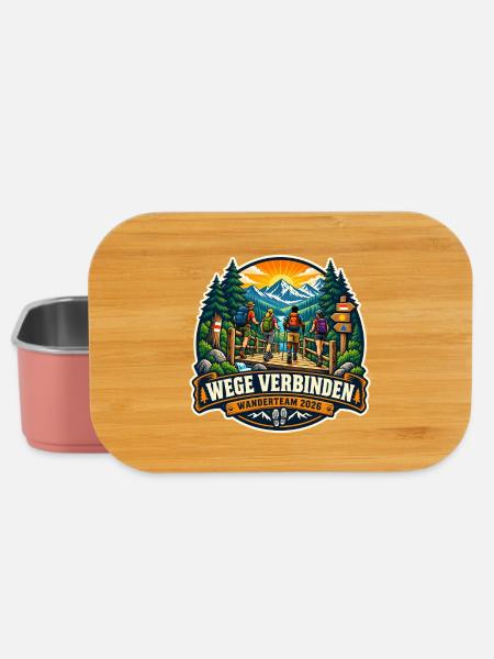 Wege verbinden – Wanderteam 2026 - Lunch Box - Hellrosa
