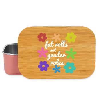 Fat Rolls, keine Geschlechterrollen (weiß) - Lunch Box - Hellrosa - Vorne
