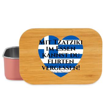 MIT TZATZIKI KANNST DU FLIRTEN VERGESSEN PITAGORAS - Lunch Box - Hellrosa - Vorne